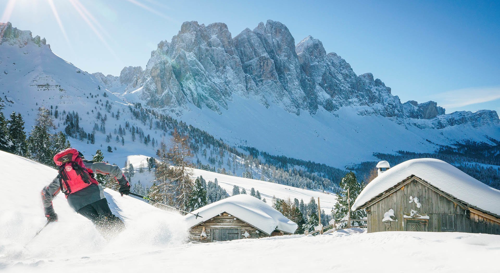 Winter Ski in den Dolomiten